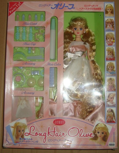 Jenny long hair olive - hair,